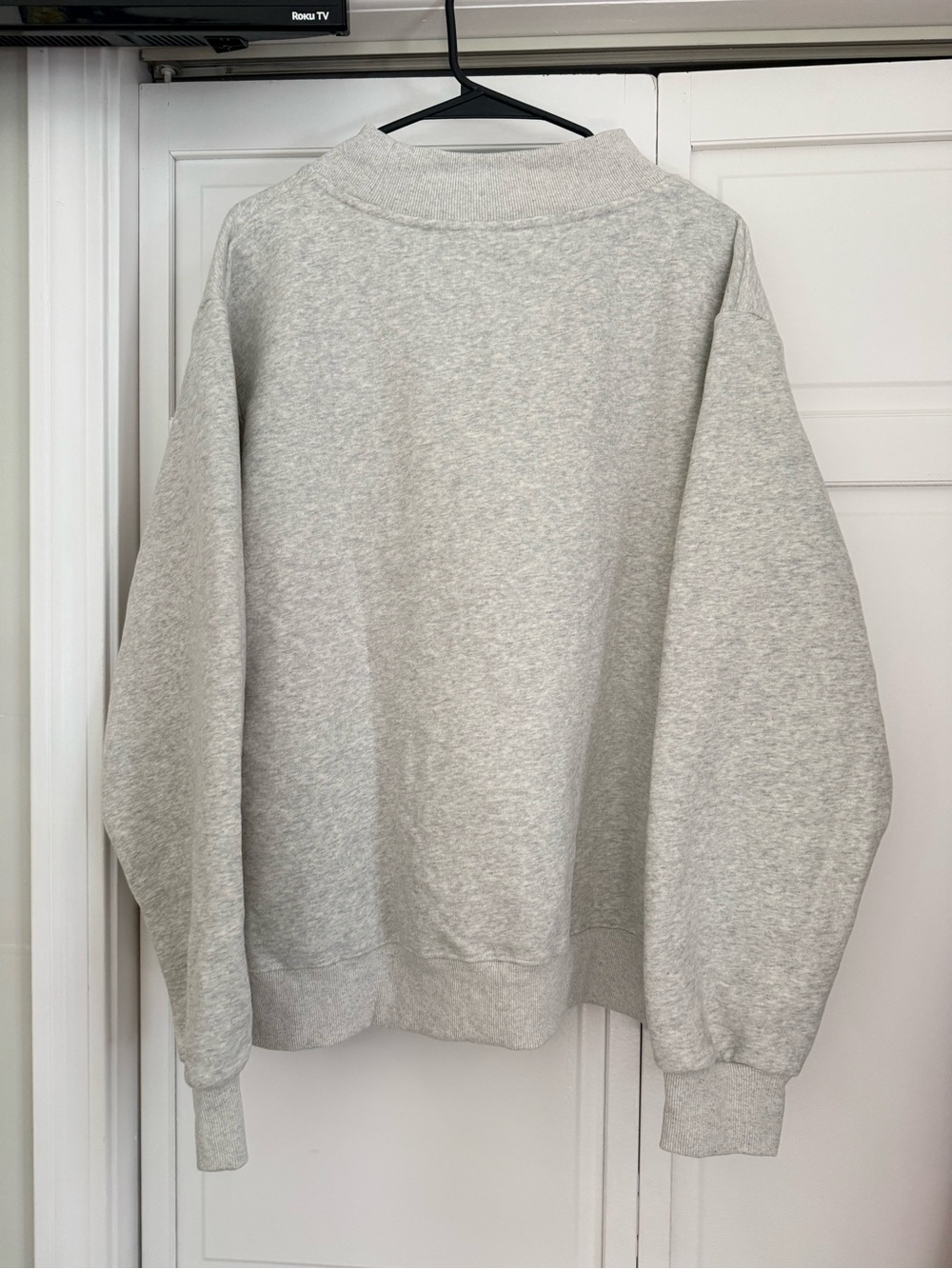 Parke grey mock neck sweater fleece - Picture 4 of 5